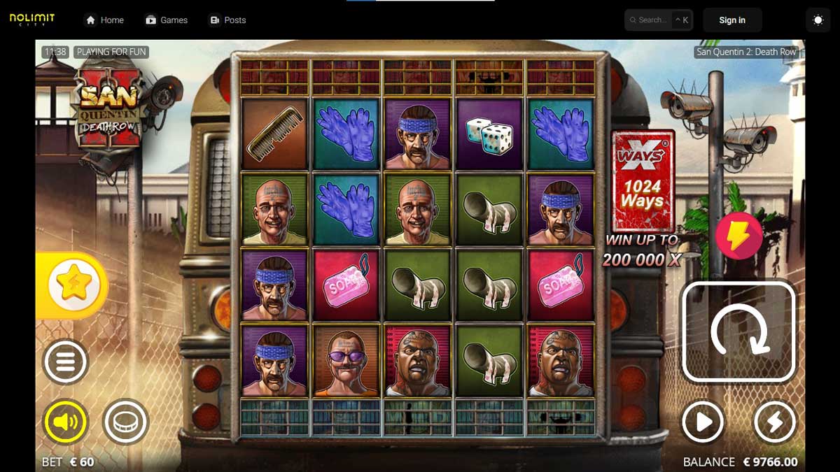 San Quentin 2: Death Row slot machine game