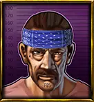 Inmate with bandana symbol