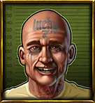 Inmate with a tatto symbol
